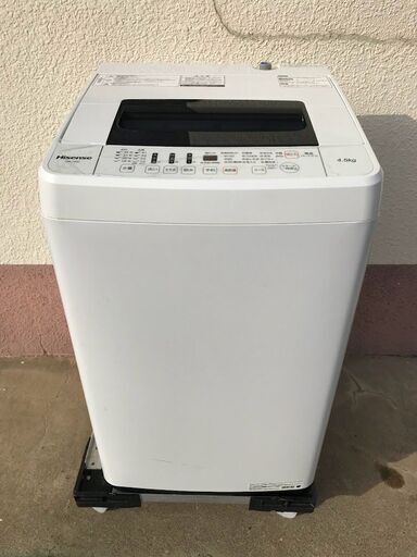 洗濯機 ハイセンス HW-T45C 4.5kg 2019年