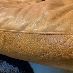 宇都宮でオシャレな家具を探すなら『オトワリバース！』jurnal standard furniture ジャーナルスタンダードファニチャー HALO OSWALD SOFA 総革 ソファ 3シーター ブラウン 中古品