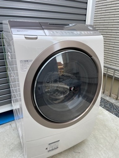 シャープドラム式洗濯乾燥機9.0kg 音声ガイド付　ES-Z200-NL