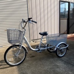 【ネット決済・配送可】Takeda製の三輪自転車　大人用　ほぼ新品