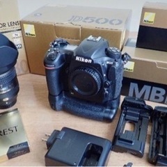 【ネット決済・配送可】Nikon D500 【レンズ/バッテリー...