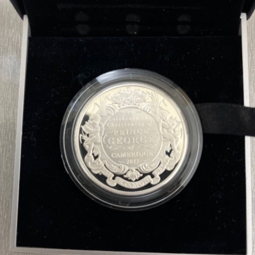 人気No.1 2013年 イギリス 5ポンド 銀貨 ジョージ王子 洗礼記念硬貨 その他