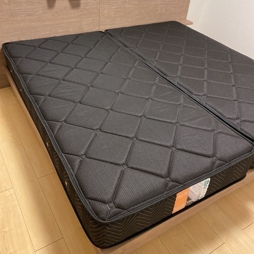 日本製ベッド　シングルマットレス2組　アンネル