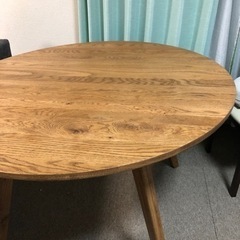 【unico】アディ　ダイニングテーブル  3/23まで　交渉可