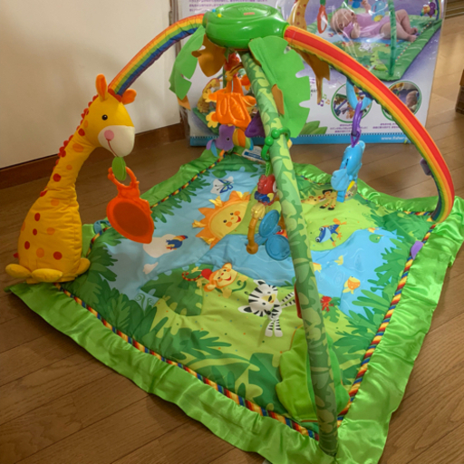 【美品】Fisher Price ★ レインフォレスト デラックスジム 知育玩具 プレイマット