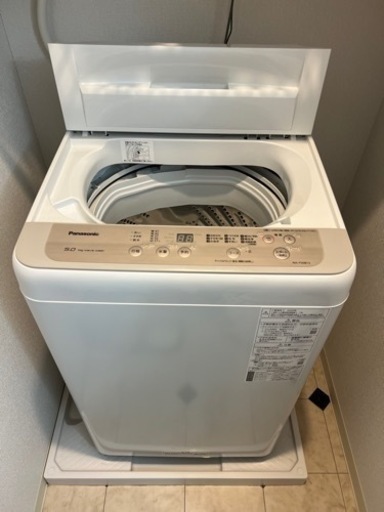 【国内在庫】 5.0kg 洗濯機 パナソニック 2020年製 3/25-27受け渡し NA-F50B13 洗濯機