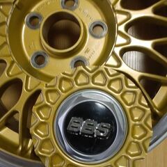 【BBS RG 099】人気の「BBS」アルミホイールと「ゴールド色(着色)」の4本セットです‼️