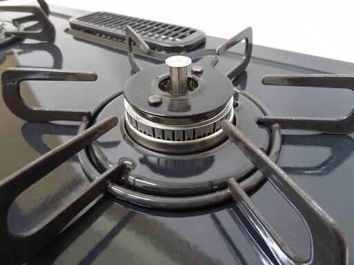売約済【恵庭】パロマ ガスコンロ IC-N36BS-L LPガス 2017年製 左強火力 水なし片面焼 2口 つまみ式 中古品 PayPay支払いOK! - 生活雑貨