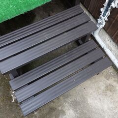 山善　アルミデッキガーデンベンチ　4台