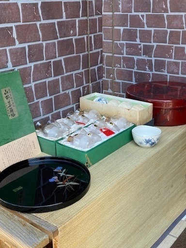 ◎お値下げしました♪☆お値下げ相談可♬早い者勝ち‼️ 茶道具纏めて朝鮮風炉袱紗帛紗ふくさ茶道具山道盆池坊薄板茶碗銅 花瓶水注電熱器徳利引出抽斗水屋道具七事式桑香盆置物茶櫃華道根付竹花入蒔絵盆漆器煎茶道具古美術裏千家表千家お値下げ可早い者勝ち♪ - 茶器