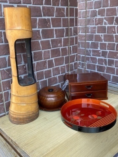 ◎お値下げしました♪☆お値下げ相談可♬早い者勝ち‼️ 茶道具纏めて朝鮮風炉袱紗帛紗ふくさ茶道具山道盆池坊薄板茶碗銅 花瓶水注電熱器徳利引出抽斗水屋道具七事式桑香盆置物茶櫃華道根付竹花入蒔絵盆漆器煎茶道具古美術裏千家表千家お値下げ可早い者勝ち♪ - 茶器