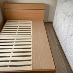 【値下げしました】スランバーランド　ダブルベッド　マット、フレームセット