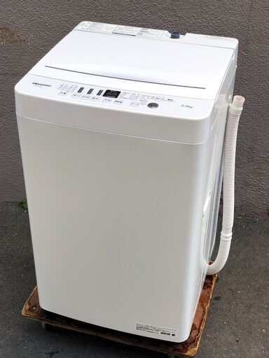 ㊾【税込み】美品 ハイセンス 5.5kg 全自動洗濯機 HW-T55D 20年製【PayPay使えます】