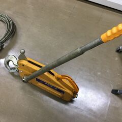 カツヤマキカイ TU-16 チルホール ワイヤー付き 手動ウィンチ 動作 