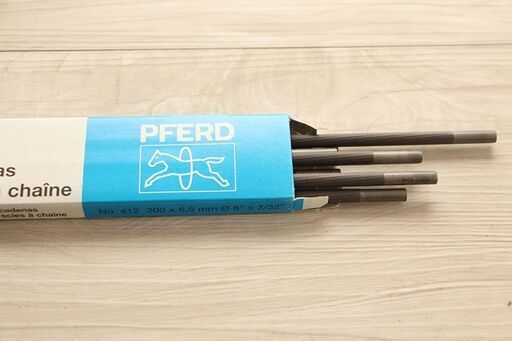 6本入り×10箱（合計60本） PFERD Chain Saw Files 丸やすり チェンソー刃目立用 チェーンソー ヤスリ (HD1220wY)