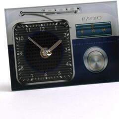 【新品】アンティークラジオ風置時計