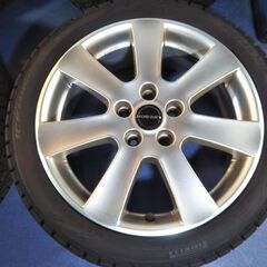 冬 ゴルフ VW 人気の ボーベット【~90％富山】VW ゴルフ アウディ A3 冬 215/45R17 ピレリ ゴルフ5 A3 ワーゲン GTi ゴルフⅣ ボルベット PCD112 中古4本