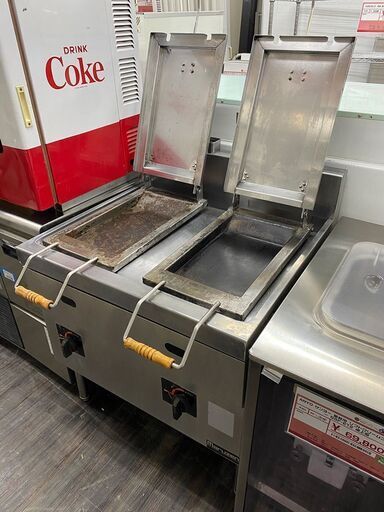 Maruzen マルゼン 業務用 餃子焼き機 2連 LPガス グリラー Maruzen マルゼン 業務用 餃子焼き機 2連 LPガス グリラー