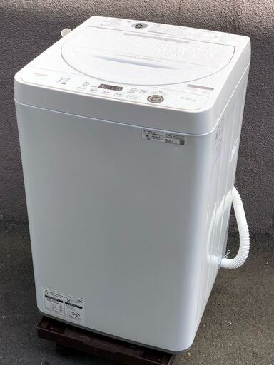 ⑪【税込み】美品 シャープ 5.5kg 全自動洗濯機 ES-GE5E 21年製【PayPay使えます】