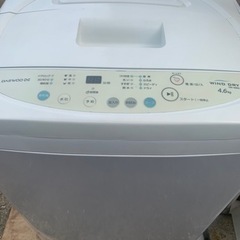 洗濯機　wind dry 4.6kg