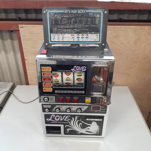 卓上ミニスロットマシーン LOVE レトロゲーム機 卓上ゲーム レア