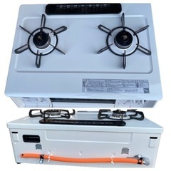 2018年製 Paloma(パロマ) ガステーブル 水無し両面焼 プロパンガス用 左強火  PA-360WHA-Lとグリルプレート(0312k)