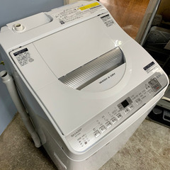 札幌市内配送無料 美品 19年製 SHARP シャープ 洗濯乾燥機 ES-