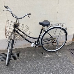 自転車 6段可変ギア付きママチャリ (鍵付き)