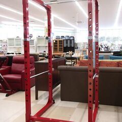 札幌市近郊配送/引取限定 ファイティングロード/FIGHTING ROAD パワーラック TRUST/トラスト レッド 分解可能 トレーニング