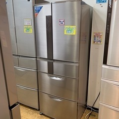 2014年製 MITSUBISHI 三菱 475Lフレンチドア冷蔵庫 日本製 ウッド調デザイン MR-JX48LX-RW1 2014年製 MITSUBISHI 三菱 475Lフレンチドア冷蔵庫 日本製