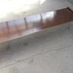 2つあります座卓テーブル 折畳み 折りたたみ 会議 集会　昭和レトロ