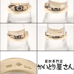 E363 K18 シンプルリング 甲丸 かまぼこ 4.9g 22号