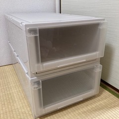 衣装ケース　Fits 収納　引き出し　２つ　タンス　箪笥　クロー...