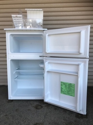 値下げ【ぴかぴかクリーニング済み！】2019年製90L＊一人暮らし冷凍冷蔵庫