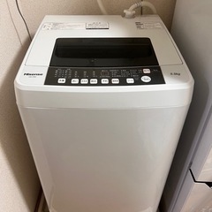 【ネット決済】交渉中お取り置き【美品】全自動洗濯機 Hisens...