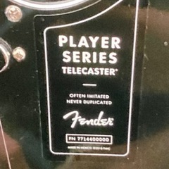 fender player telecaster(再投稿)