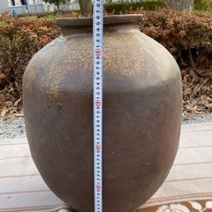 ◎お値下げしました♪☆お値下げ相談可♬早い者勝ち‼️ 逸品 貴重 希少 時代 大型 壺 壷 古備前?古丹波?古信楽? 煎茶道具 当時物旧家蔵出しうぶだし大壺茶壺茶席骨董古美術置物時代物 断捨離中‼️