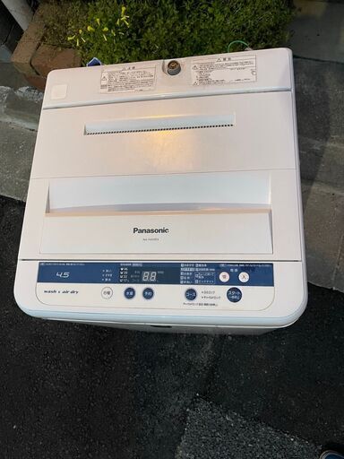 当日配送も可能です■都内近郊無料で配送、設置いたします■Panasonic 洗濯機 4.5キロ NA-F45ME9 2013年製■PAN1A