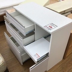KO-66【ご来店頂ける方限定】ニトリ アルミナ2 キッチンカウンター 白
