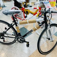 ⭐21テクノロジー1年間の保証付き！！ 🚲ロードバイク🚲 ギア付き ライト付き ブラック⭐