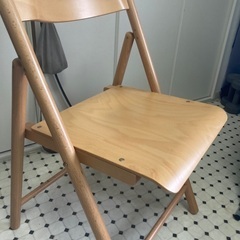 折りたたみ椅子(ブナ材・無印良品)