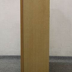 無印良品 MUJI 木製収納 木製扉付き オーク材 シェルフ 本棚 薄型
