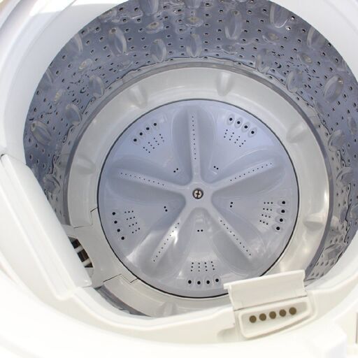 T598) シャープ 5.5kg 2019年製 ES-GE5C-W 全自動洗濯機 コンパクトサイズ 時短コース おしゃれ着コース 縦型洗濯機 SHARP