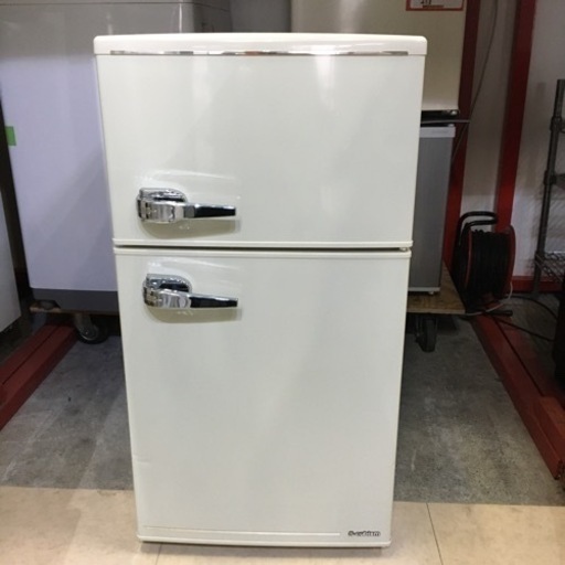 冷蔵庫 アイボリー 白 2ドアレトロ冷蔵庫 85L 一人暮らし ミニ冷蔵庫 引っ越し
