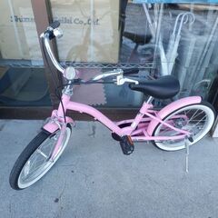 美品! ジュニアサイクル 16インチ 補助輪付き 自転車 ピンク...