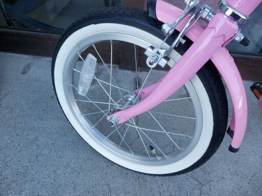 あさひ　INNOVATION FACTORY 幼児用自転車 ピンク　16インチ 美品! ジュニアサイクル 16インチ 補助輪付き 自転車 ピンク