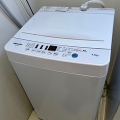 洗濯機 Hisense 4.5キロ