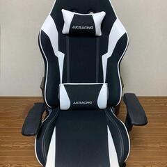 AKRACING エーケーレーシング ゲーミングチェア 白