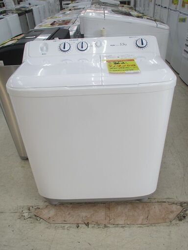 ＩＤ：Ｇ10000167　ハイアール　２槽式洗濯機５．５ｋ
