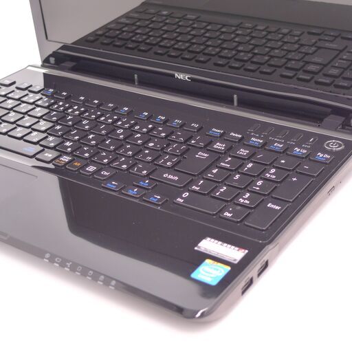 中古美品 新品高速SSD Wi-Fi有 ノートパソコン 15.6型 NEC PC-LS150RSB Celeron 4GB DVDRW 無線 Bluetooth カメラ Windows10 Office 中古美品 新品高速SSD Wi-Fi有 ノートパソコン 15.6型 NEC PC-LS150RSB